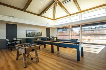 Clubhouse with billiards table